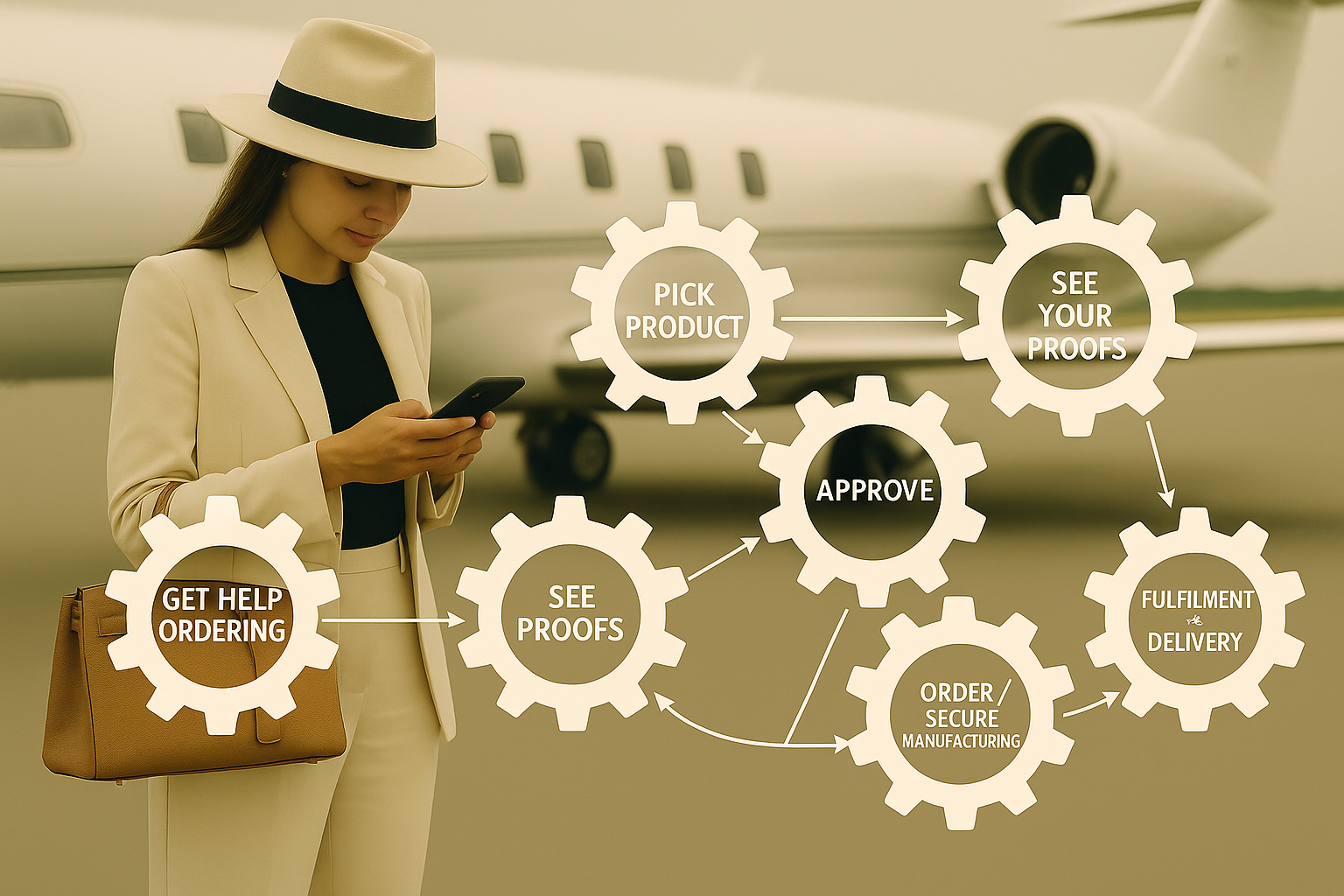 Luxury Buying Process Graphic